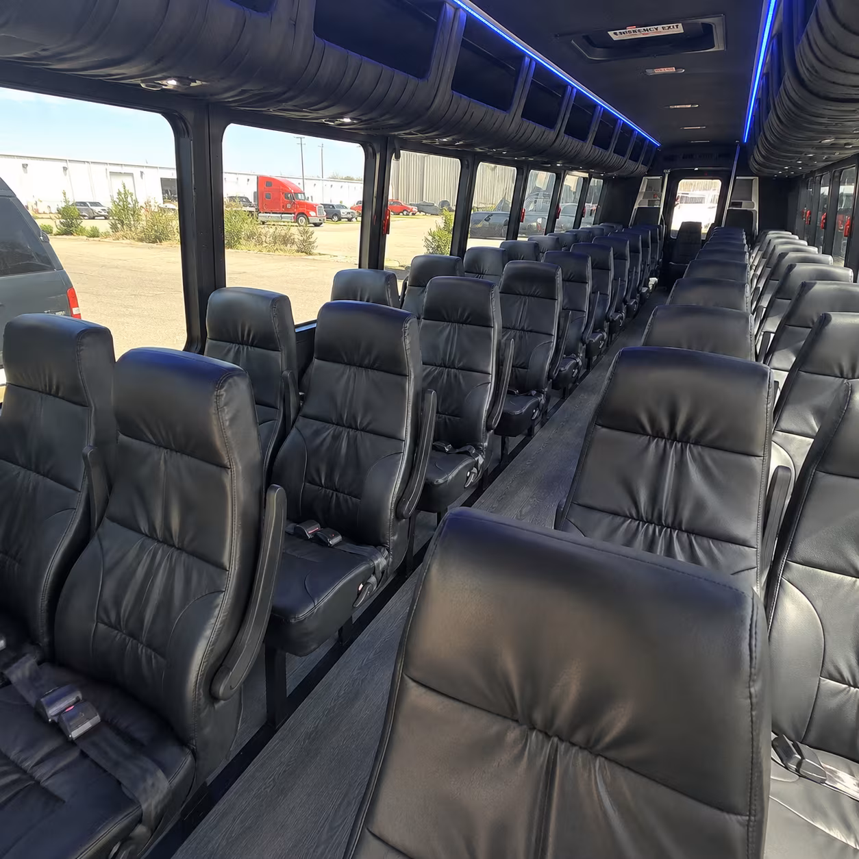 28 passenger minibus inside