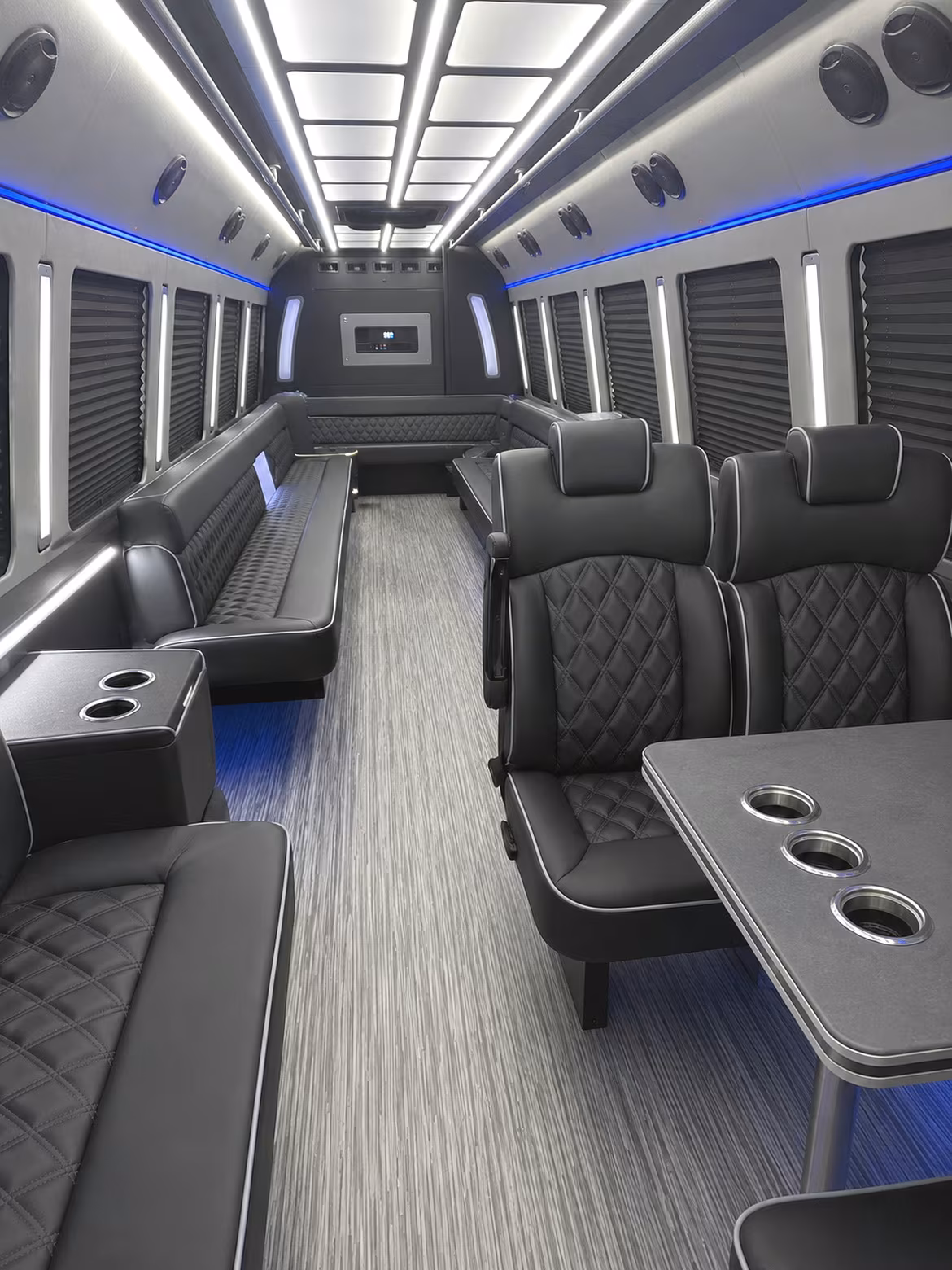 midland 25 passenger party bus inside