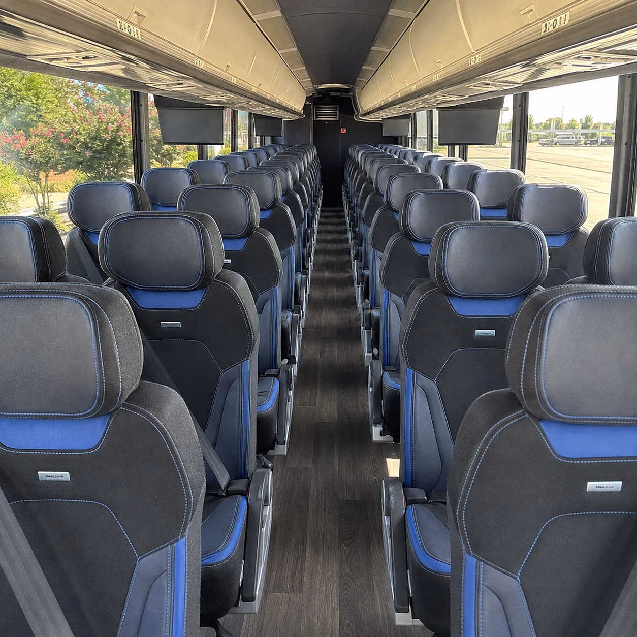 midland charter bus rental interior
